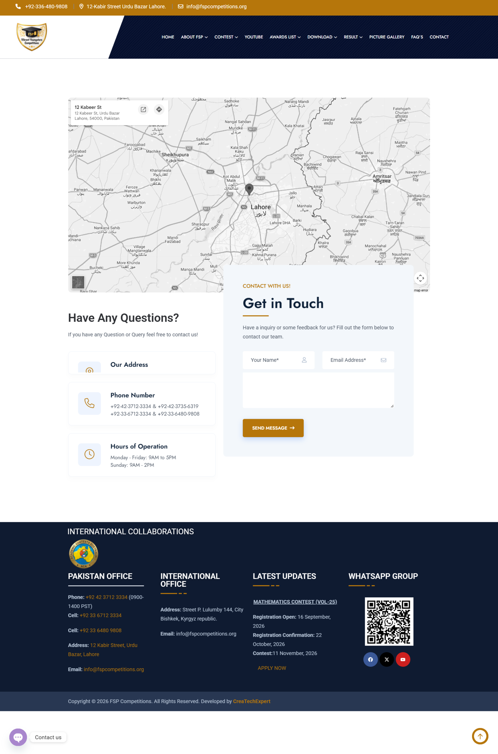 FSP Program Website – Modern Freelancing Platform