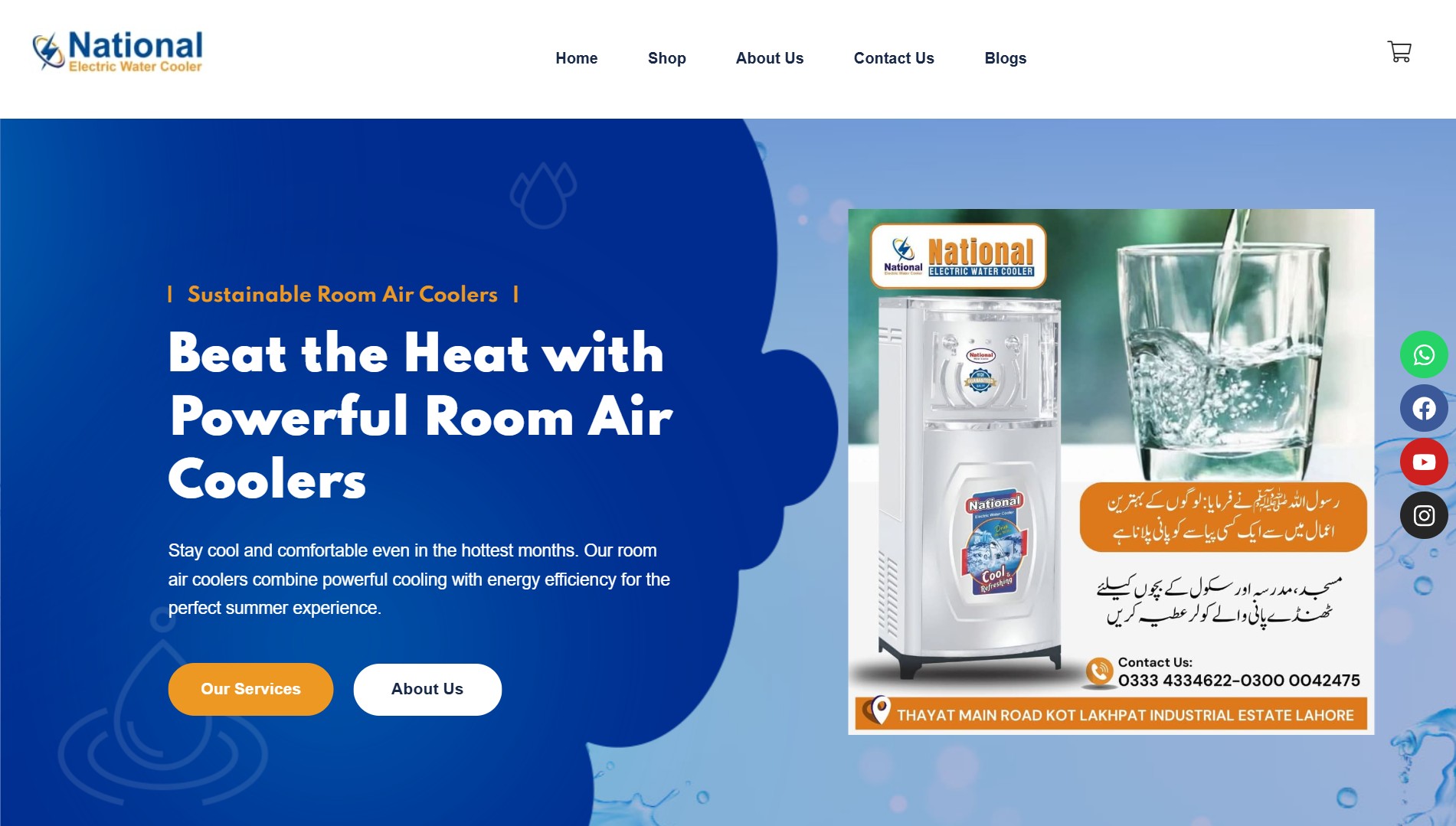 National Electric Water Cooler Website – Water Cooling Solutions